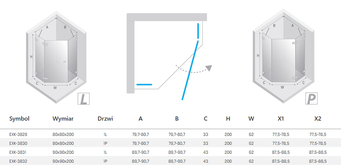 New Trendy Eventa kabina rysunek techniczny